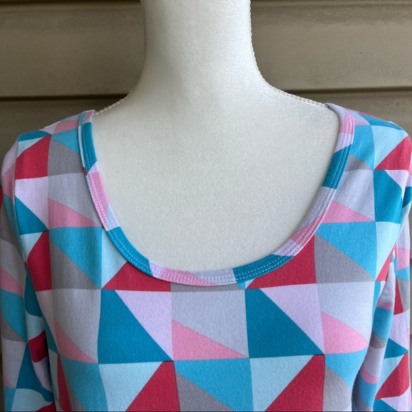 •Lolly Wolly Doodle• Geometric Pattern Olivia Dress - Size Large - Picture 3 of 7